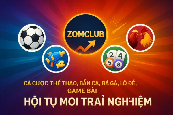 ZomClub – Cổng game đổi thưởng uy tín 20 Cá cược thể thao, bắn cá, đá gà, lô đề, game bài – ZomClub hội tụ mọi trải nghiệm