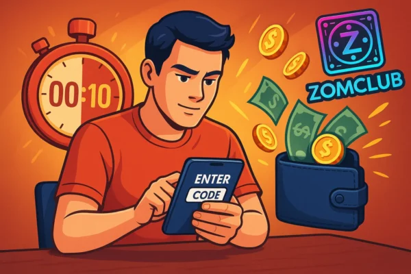 Chỉ mất 10 giây để nhập code và nhận thưởng khuyến mãi đá gà ZomClub vào ví!