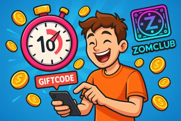 Chỉ mất 10 giây để nhập code và nhận xu thưởng miễn phí tại ZomClub